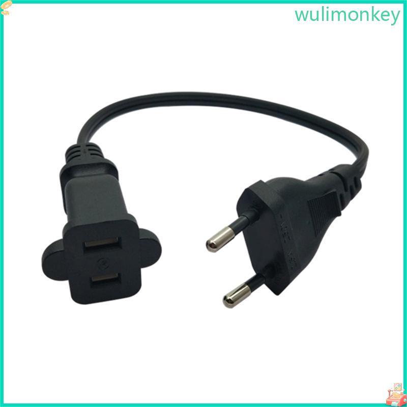 WU 30 ซม.EU4 0 มม.ปลั๊ก NEMA 1-15R 2Prong หญิงอะแดปเตอร์สายไฟ 2x0 75㎡