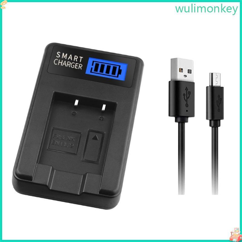 WU EN-EL19 ที่ชาร์จกล้องพร้อมหน้าจอ LCD สําหรับ S4150 S4200 S4300 S4400 S5200 S6400 S6500 S6600 S690