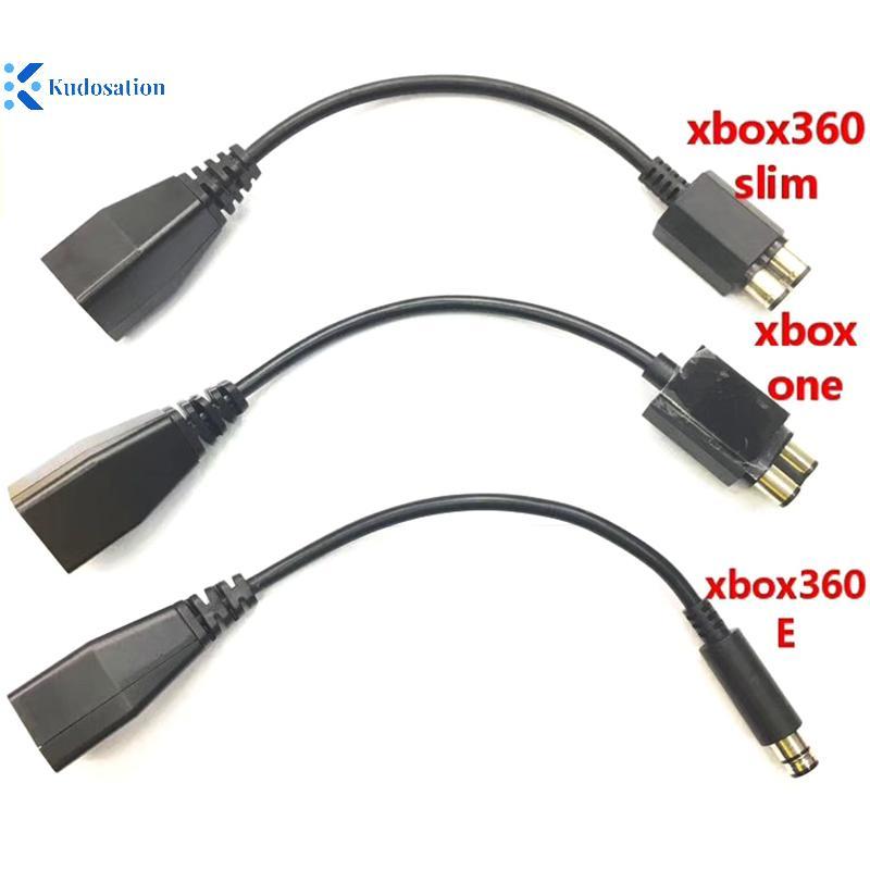 Kudosion 1PC DIY อุปกรณ์เสริมสําหรับ Microsoft Xbox 360 ถึง Xbox Slim/One/E AC Power Adapter Cable C