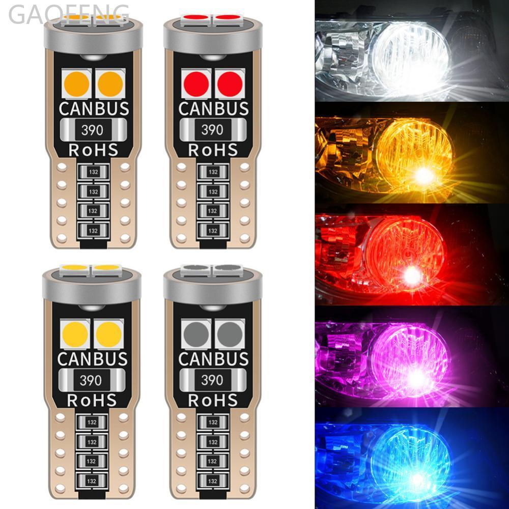 GAOFENG 1 PC T10 ไฟป้ายทะเบียนรถยนต์ 6SMD 3030 Canbus W5W 194 168 หลอดไฟ LED 12V แผ่นภายในโดมไฟโคมไฟ