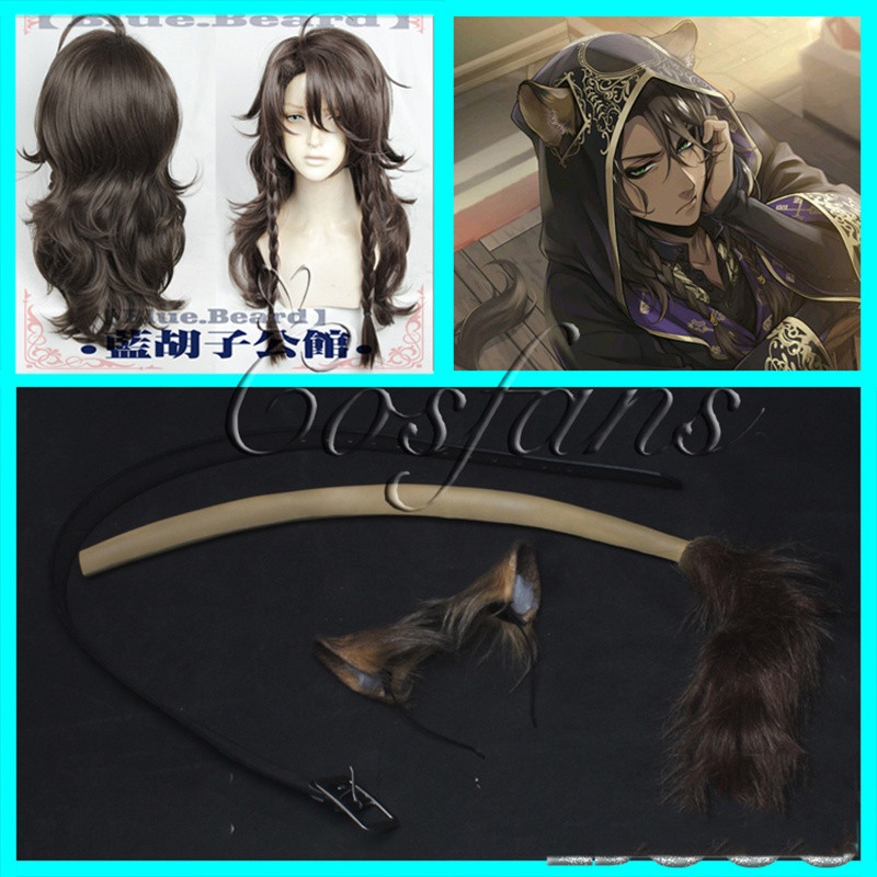 Twisted-Wonderland Leona Kingscholar วิกผมคอสเพลย์หู Headwear Hairclip Hairband คอสเพลย์อุปกรณ์เสริม