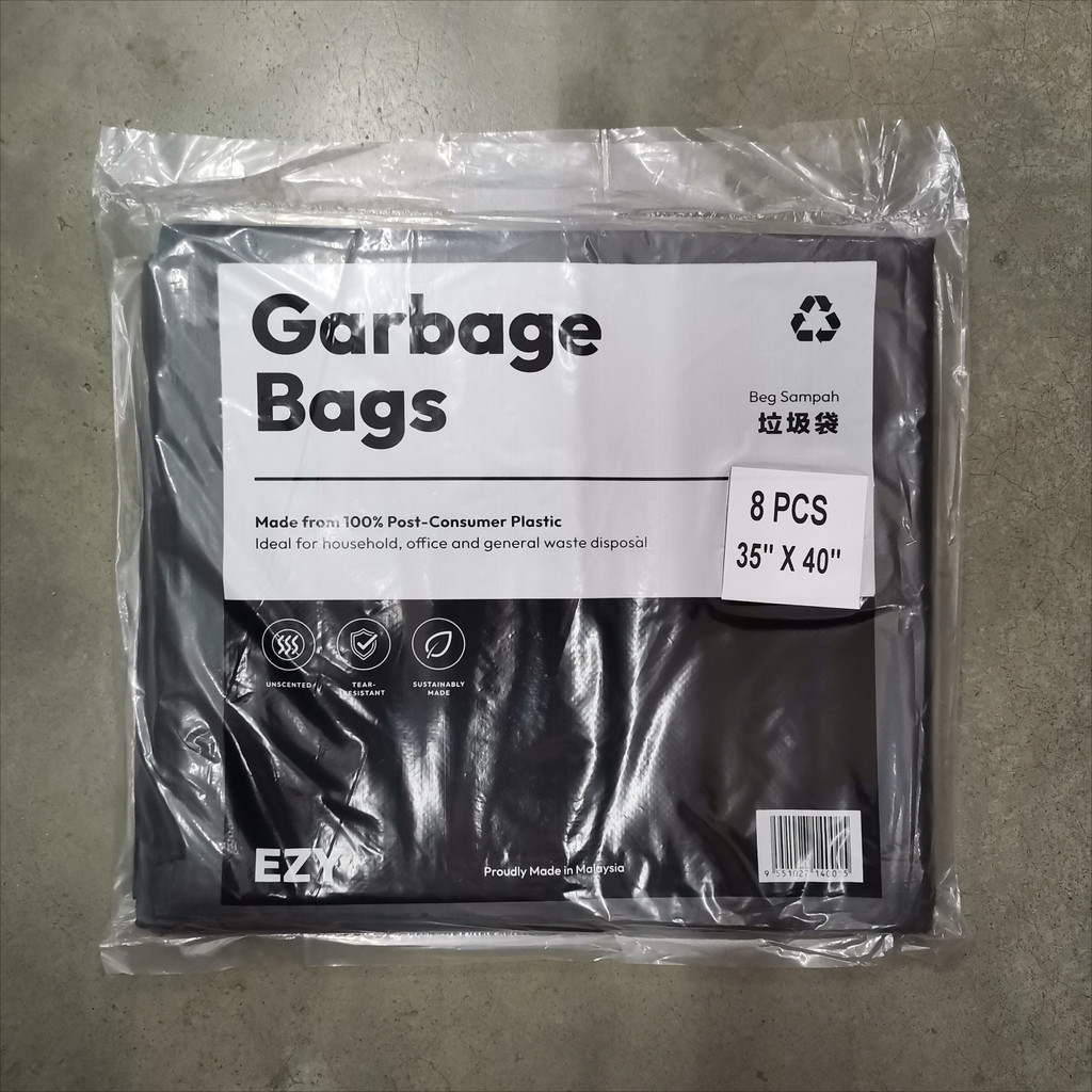 ถุงขยะสําหรับงานหนัก (XL Size) // 8 ชิ้น EZY