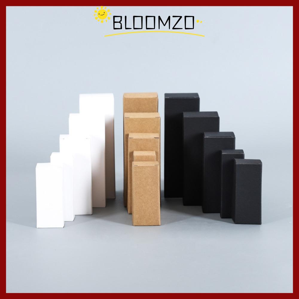 in stockBLOOMZO 10 ชิ้นกล่องกระดาษแข็ง,สีดํา/สีขาว DIY Handmade กระดาษของขวัญกล่อง,ของที่ระลึกขนาดเล็กขนาดใหญ่กระดาษคราฟท์คุกกี้กล่องขนม Baby Shower