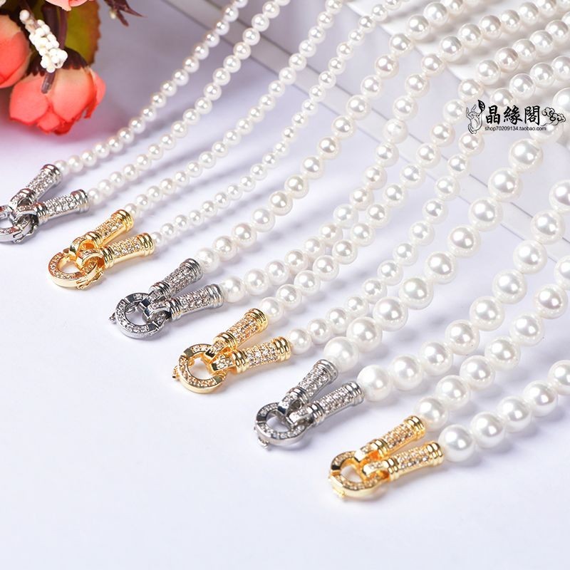 สร้อยคอหอยนางรมมุกรักษาสี universal b สร้อยคอเปลือกหอยมุกสี Retention universal Buckle Thailand Amul