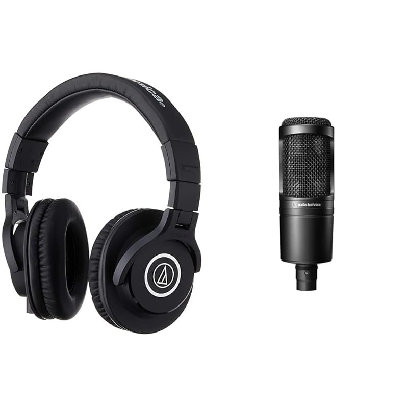 Audio-Technica ATH-M40x Professional Monitoring Headphones for Studio Recording, Instrument Practice