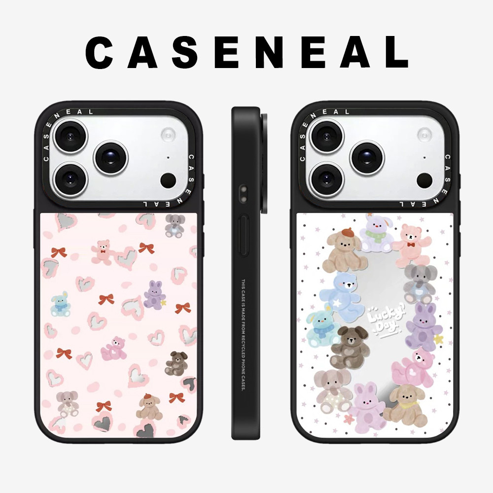 Drop proof CASENEALเคสโทรศัพท์สําหรับiPhone 17ProMax 17pro 17 air 16promax 16 15promax 15 14promax 13 13Promaxเคสแข็งหมีน่ารัก 12PromaxกรณีiPhone 11คุณภาพสูง