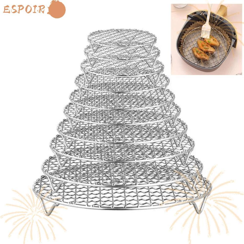 อีโซร์1ตารางย่าง,สแตนเลสที่มีเท้าทอดอากาศ,ทนทานวางซ้อนกันได้รอบชั้นวางระบายความร้อนบ้านครัวเตาอบเรือกลไฟหม้อหุง