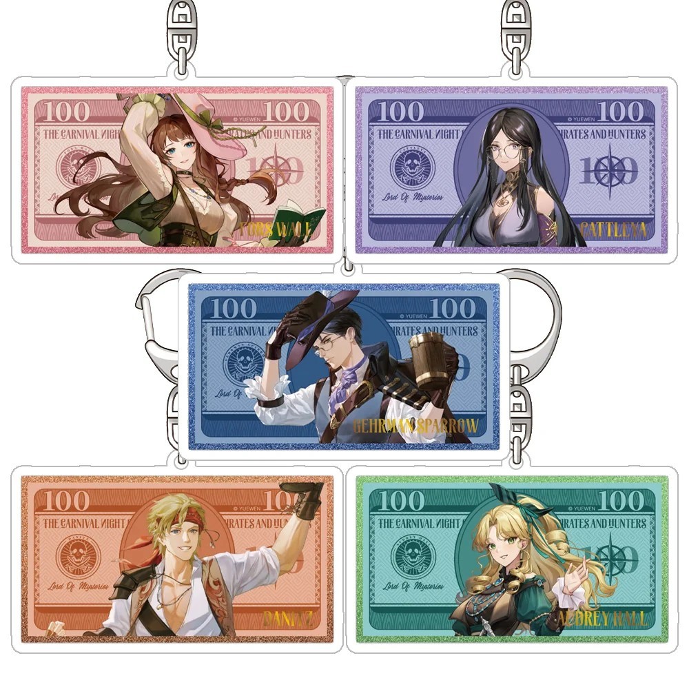 Lord of the Mysteries พวงกุญแจ Gehrman Sparrow Audrey Fors Mica Cattleya อะคริลิคอะนิเมะกระเป๋าเอกสา