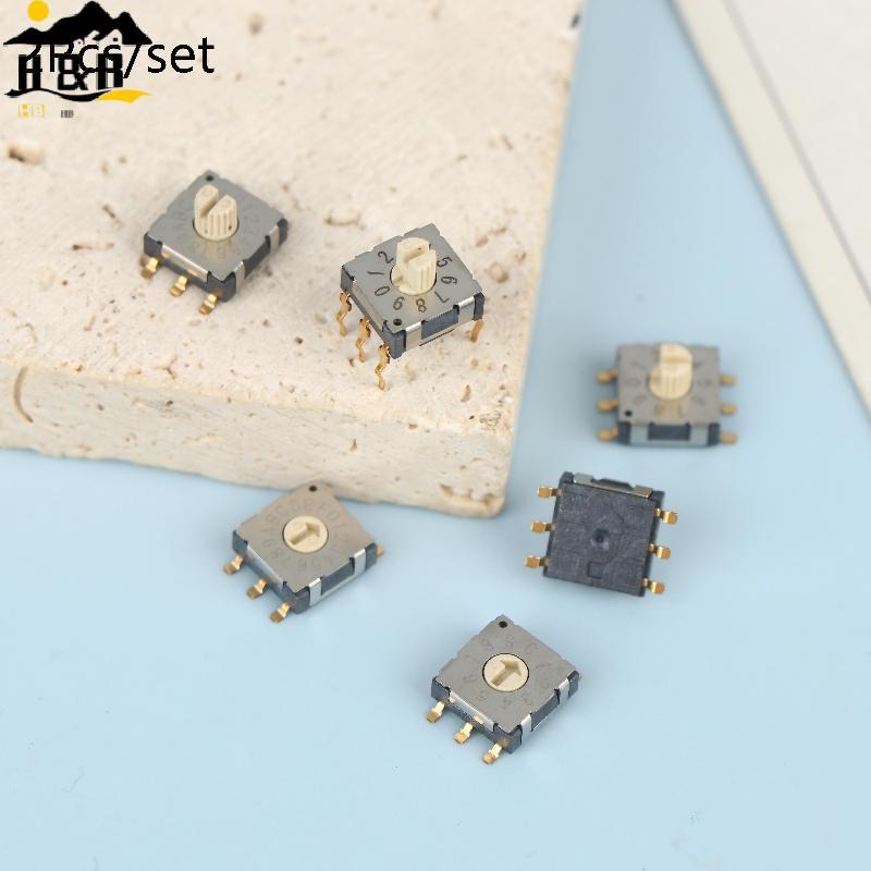 H&B 2 ชิ้น Mini Encoder Rotary Encoder สวิทช์ BCD8421 Multi Gear Band Knob Switch SMD Band Switch {t