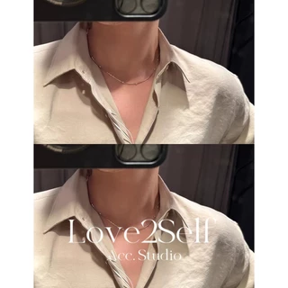 Love2selfX138 สตรี Minimalist Beaded Snake Chain Necklace | Hypoallergenic Stainless Steel NonTarnish กันน้ํา | 45+5 ซม. Layering Daily Choker