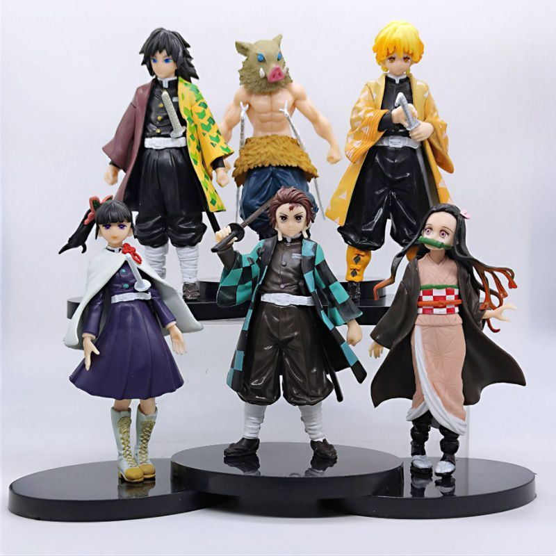 【Fast shipping】Demon Slayer: Q-Version Sitting Pose Collection Figure Nezuko, Zenitsu, Tanjiro, Inos