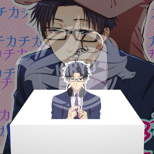 Gantungan Kunci Gantungan HP Anime Hirtaka - Wotaku ni Koi wa Muzuashii - Ganci Akrik - พวงกุญแจอะคร