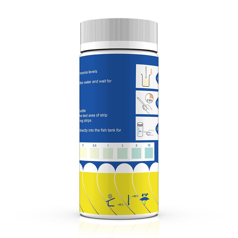 【DISCOUNT】Maintain Clean and Safe Water 50pcs Ammonia Nitrogen Test Paper Kit for Aquarium