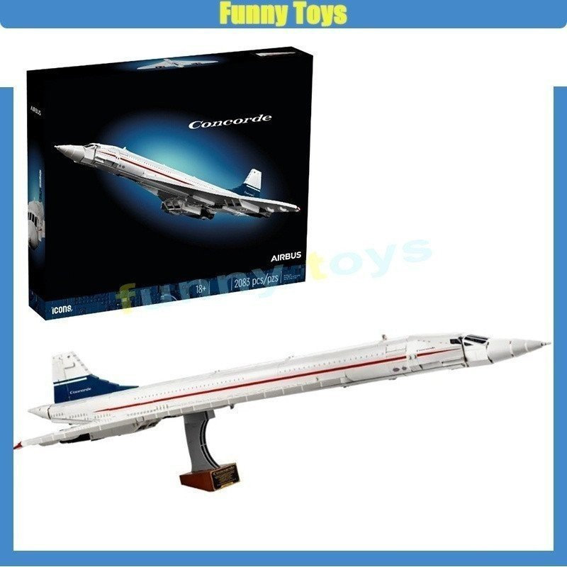6318 Concorde Building Blocks ประกอบของเล่นเครื่องบินผู้ใหญ่ชายหญิง NWPZ B4Z7 RZ7F CTPZ F9KQ
