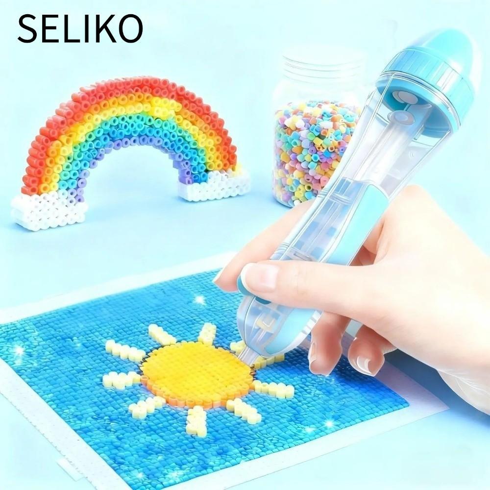 SELIKO Perler Hama Bead Pen, Crafts Maker 2.6mm Tip Bead Placement Pen, Press DIY Bead Craft Project
