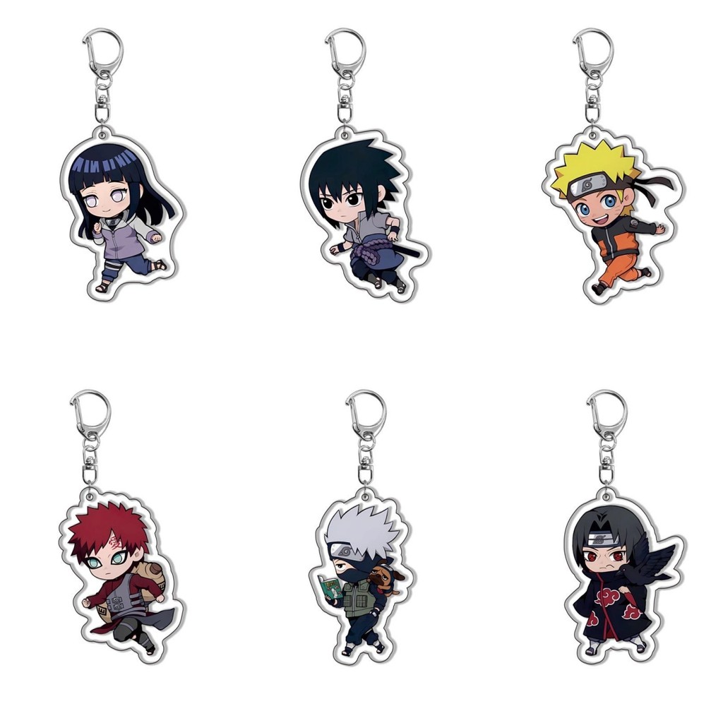 อะนิเมะ Naruto Yauki Naruto Sasuke Kakashi พวงกุญแจใส