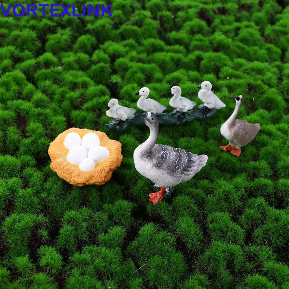 VORTEXLINK Life Cycle Figures ของเล่นเพื่อการศึกษาสัตว์ปีก Growth Cycle Hen ของขวัญ 4 ชิ้น/เซ็ต Swan