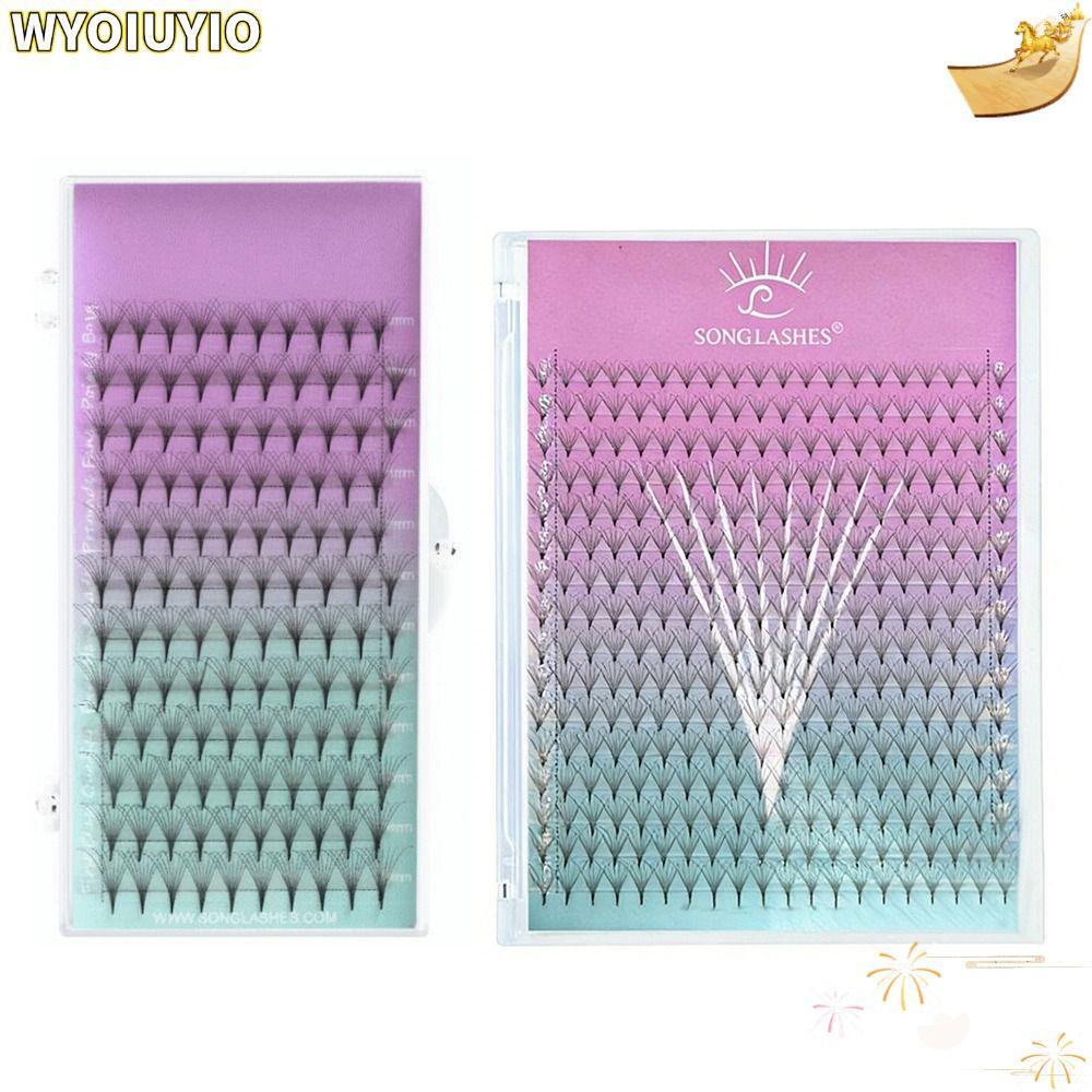 WYOIUYIO ขนตาประดิษฐ์, Sharp Thin 6D Volume ขนตาปลอม, เครื่องสําอางเสริม 8D Volume PBT วัสดุ Lash Ex