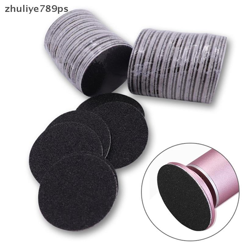 Zhuliye789ps] 60 ชิ้นเปลี่ยนกระดาษทรายแผ่นหนังกําพร้าเท้าแฟ้มแคลลัสลบ Dead Pedicure ใหม่