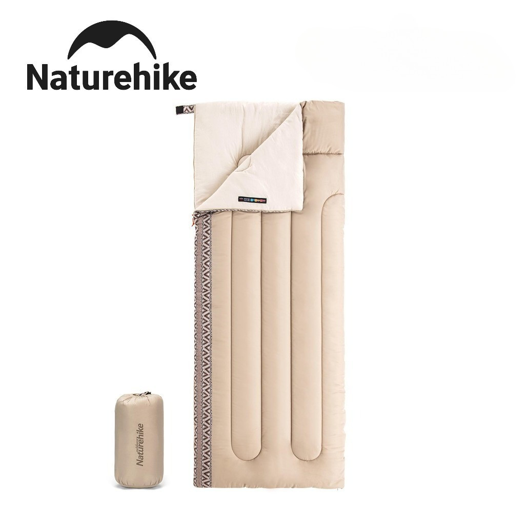 Naturehike ถุงนอนผ้าฝ้ายสำหรับเดินป่าและตั้งแคมป์ น้ำหนักเบา สามารถล้างทำความสะอาดได้
