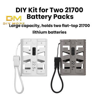 DIYMORE DIY Kit สําหรับ 2x 21700 แบตเตอรี่ One-Click แบตเตอร…