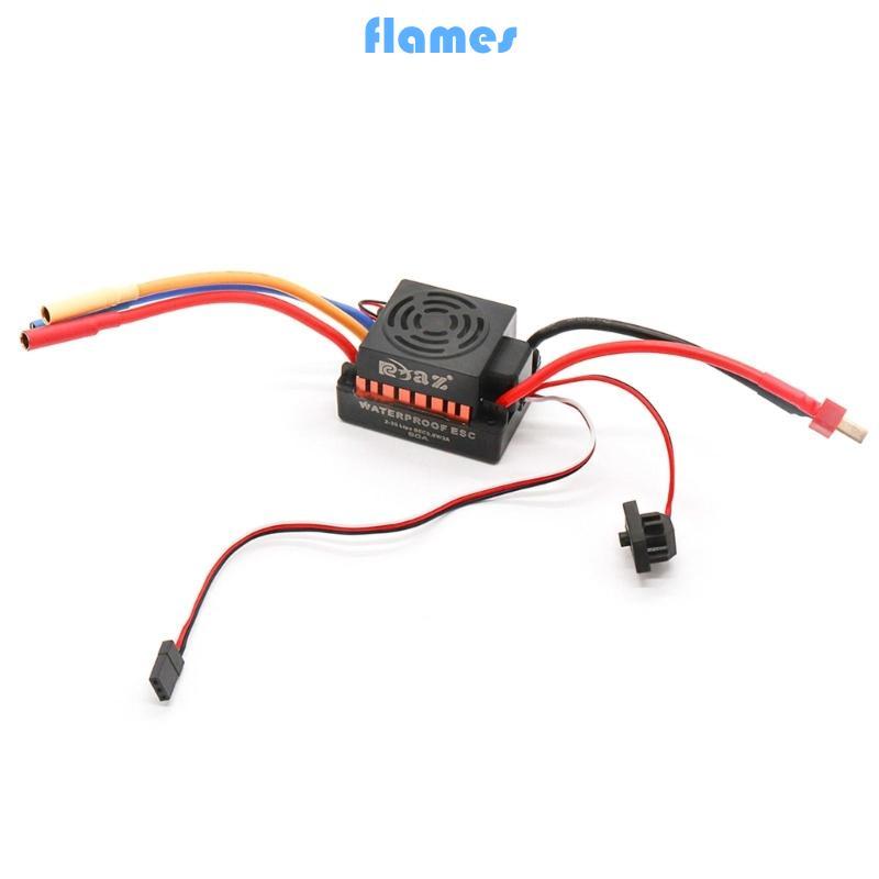 FL 60A ESC กันน้ํา Esc Brushless 1 10 Brushless ESC 1 10 Esc เรือระยะไกล