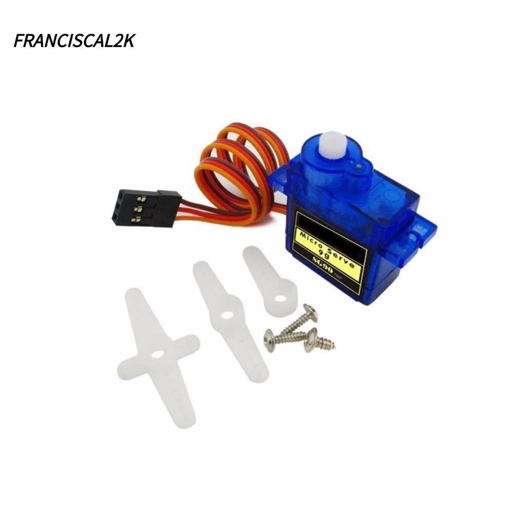 FRANCISCAL2K SG90 Servo Mini รีโมทคอนโทรลเฮลิคอปเตอร์เครื่องบิน 9G Servo