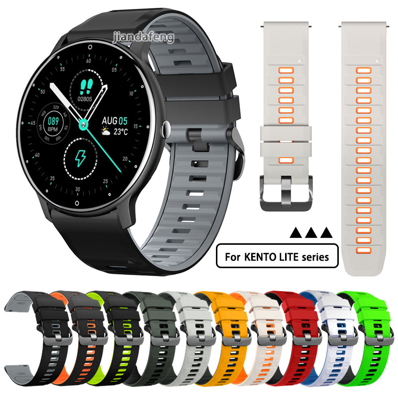 สายรัดข้อมือซิลิโคนสําหรับวิ่งแบบสปอร์ตสําหรับนาฬิกา KENTO LITE ZL02 ZL02D Z12
