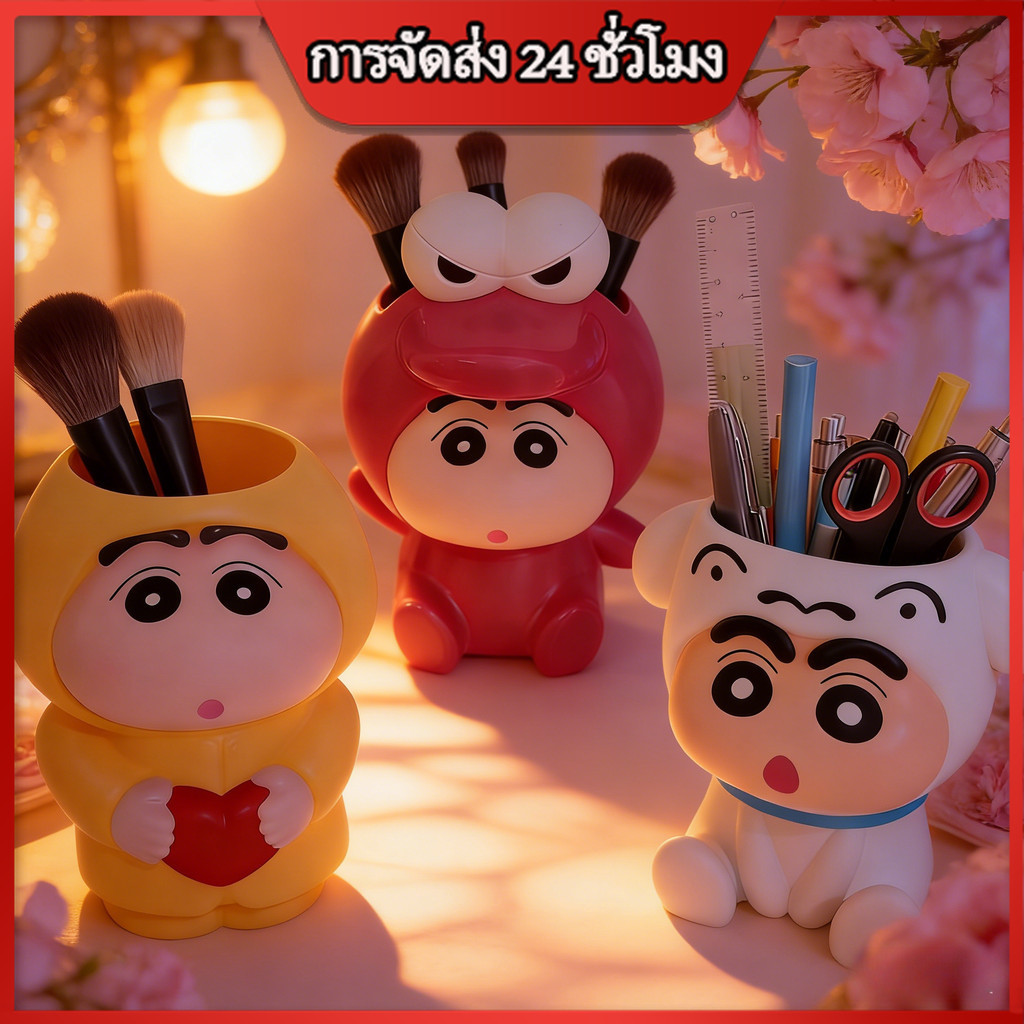 มัลติฟังก์ชั่นปากกาถือกล่องเก็บข้อมูล แปรงแต่งหน้า ผู้ถือเครื่องเขียนนักเรียนของขวัญตกแต่ง