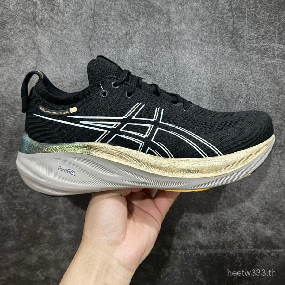 Gel-Nimbus 26 รองเท้าวิ่งผู้ชายและผู้หญิง Gel-Nimbus 25 รองเท้ากีฬากันกระแทกน้ําหนักเบา *-&- ZCPF