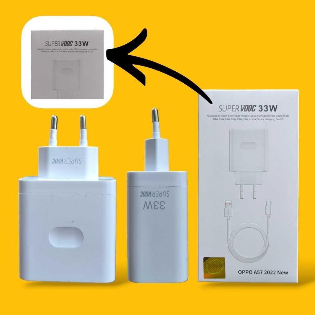 { FastGadget Store } OPPO CHAGER SUPER VOOC 33W TYPE C CHARGER SUPPORT OPPO A57 2022