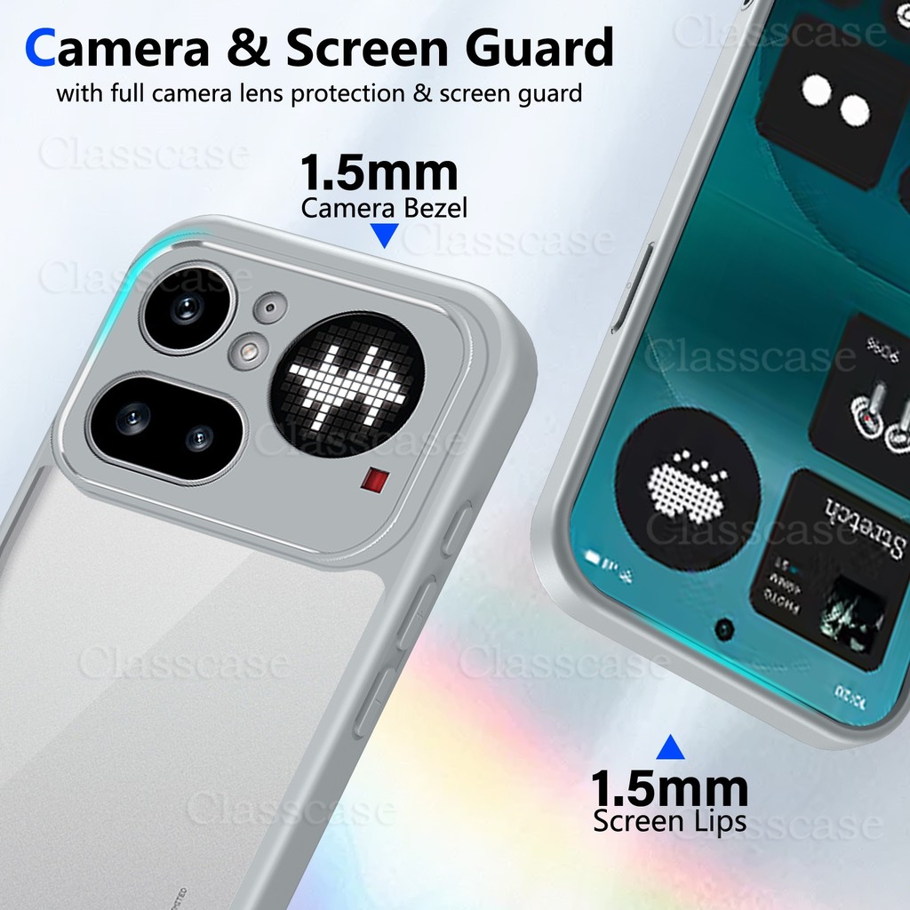 ปลอกสําหรับโทรศัพท์ไม่มีอะไร 4a 4 a Pro 4aPro Phone4a Phone4aPro 2026 Anti-Scratch โปร่งใสแฟชั่นหรูหรา PC + TPU Hard เคสโทรศัพท์กันกระแทกกล้องป้องกันปกหลัง ราคา ถูกที่สุด ดีลบีเคเค แกลเลอรีภาพที่ 3