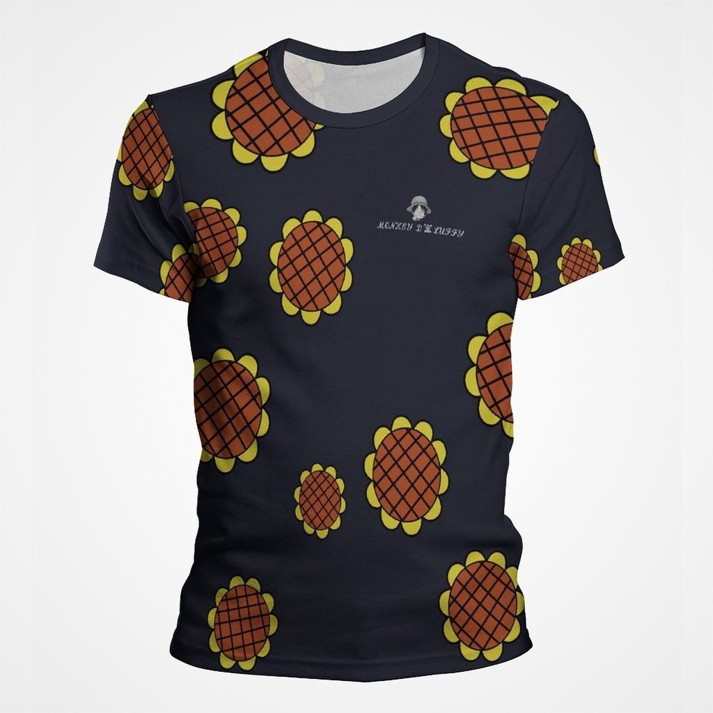 [ราคาไม่แพง] เสื้อยืดดอกทานตะวัน Spot Luffy Dressrosa | Monkey D Luffy Adult Mens Arena Top Boys T-s