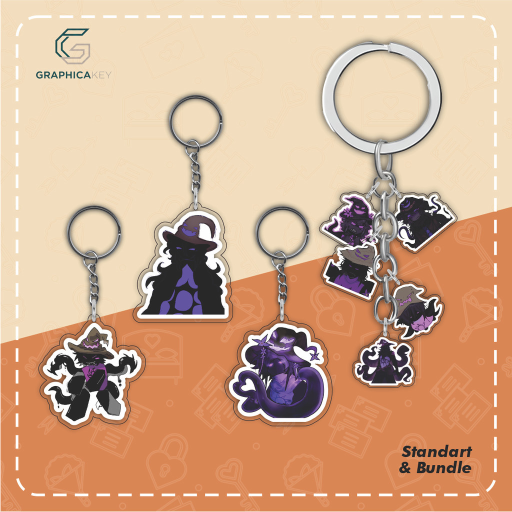 Ganci / Gantungan Kunci Akrilk ROBLOX FORSAKEN - AZURE (RE-DESIGN)