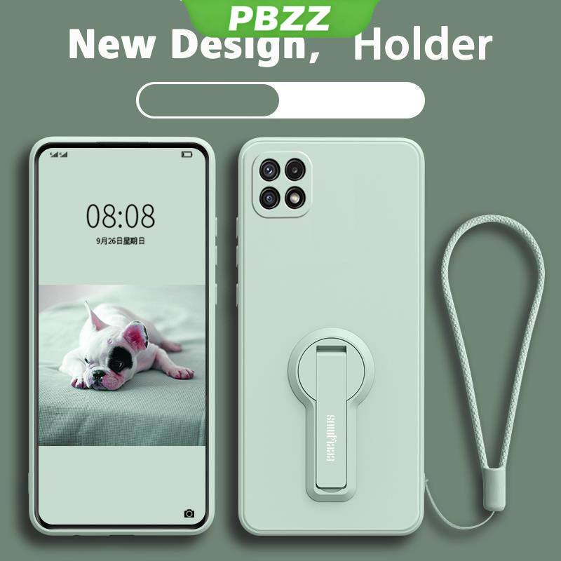 PBZZ FOR เคส ปลอกซัมซุง samsung A22 5g ซัมซุง A22 4g โทรศัพท์กรณี softcase ซิลิโคนเหลวป้องกันเรียบกันกระแทกกันชนปกการออกแบบใหม่360 ° กับผู้ถือ ytxzzj01