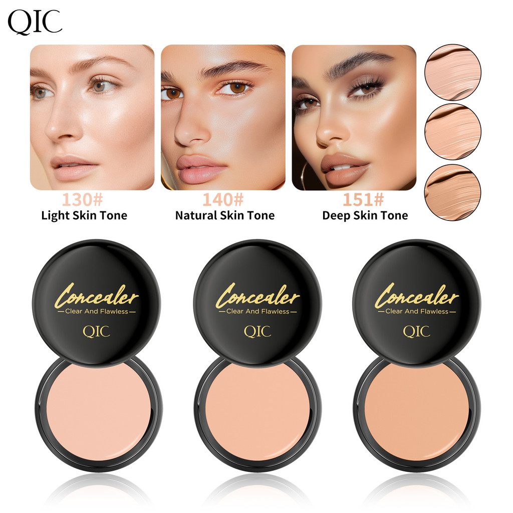corrector คอนซีลเลอร์ QIC คอนซีลเลอร์ฝาครอบรอยสักจุดรอยสิว Dark Circles คอนซีลเลอร์รูขุมขนที่มองไม่เ