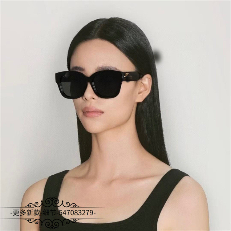 UG2J G**CI New style round frame sunglasses for women with personality and fashion, wide-leg design,