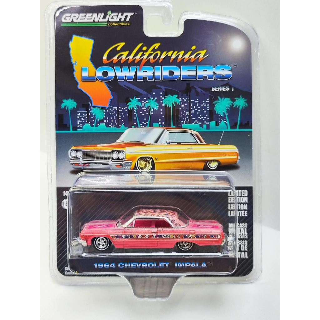 [คลังสินค้าพร้อม] GreenLight GreenLight 1: 64 1964 Chevrolet Black Spotted Antelope Low Rider-Gypsy 