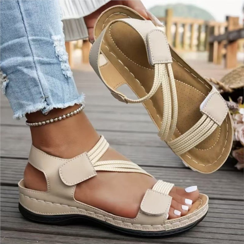 Women's Sandals Summer Heels Shoes  Wedge Heel Sandalias Mujer Platform Shoes With High Heels Sandal