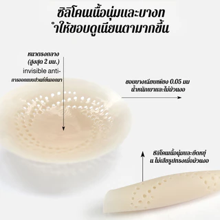 『Brelira』0.02mm ปิดจุก ซิลิโคน ใช้ซ้ำได้ เทปกันโป๊ แนบเนียน มองไม่เห็น ไม่อับชื้น ไม่ระคายเคือง บางเบา ที่ปิดจุกนม