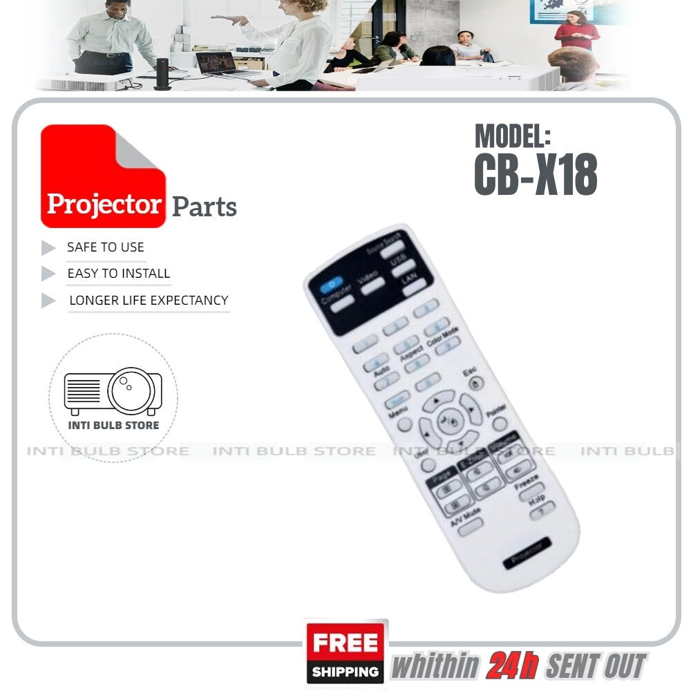 Epson รีโมทคอนโทรลโปรเจคเตอร์ CB-X18 X21 X25 X22 W03 X29