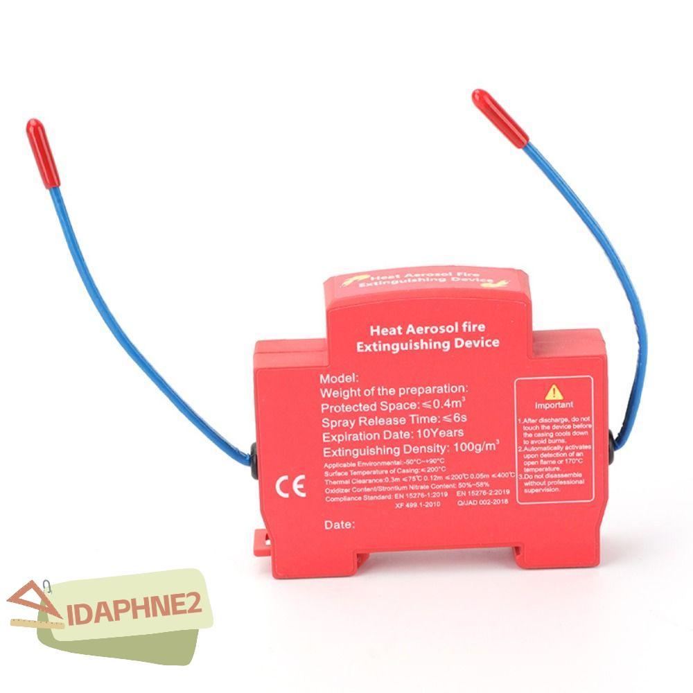 IDAPHNE2 เครื่องดับเพลิงอัตโนมัติ, อุปกรณ์สารหน่วงการออกแบบแบบ Dual-lineแบบไม่มลพิษ, อุปกรณ์ดับเพลิงราง DIN ในครัวเรือน