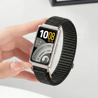กีฬาสายรัดไนลอนสําหรับSmartwatch Huawei Band 11/11 ProสายรัดBreathable Repalcementเข็มขัดอุปกรณ์เสริมสําหรับHuawei Band 10 9 8 NFC