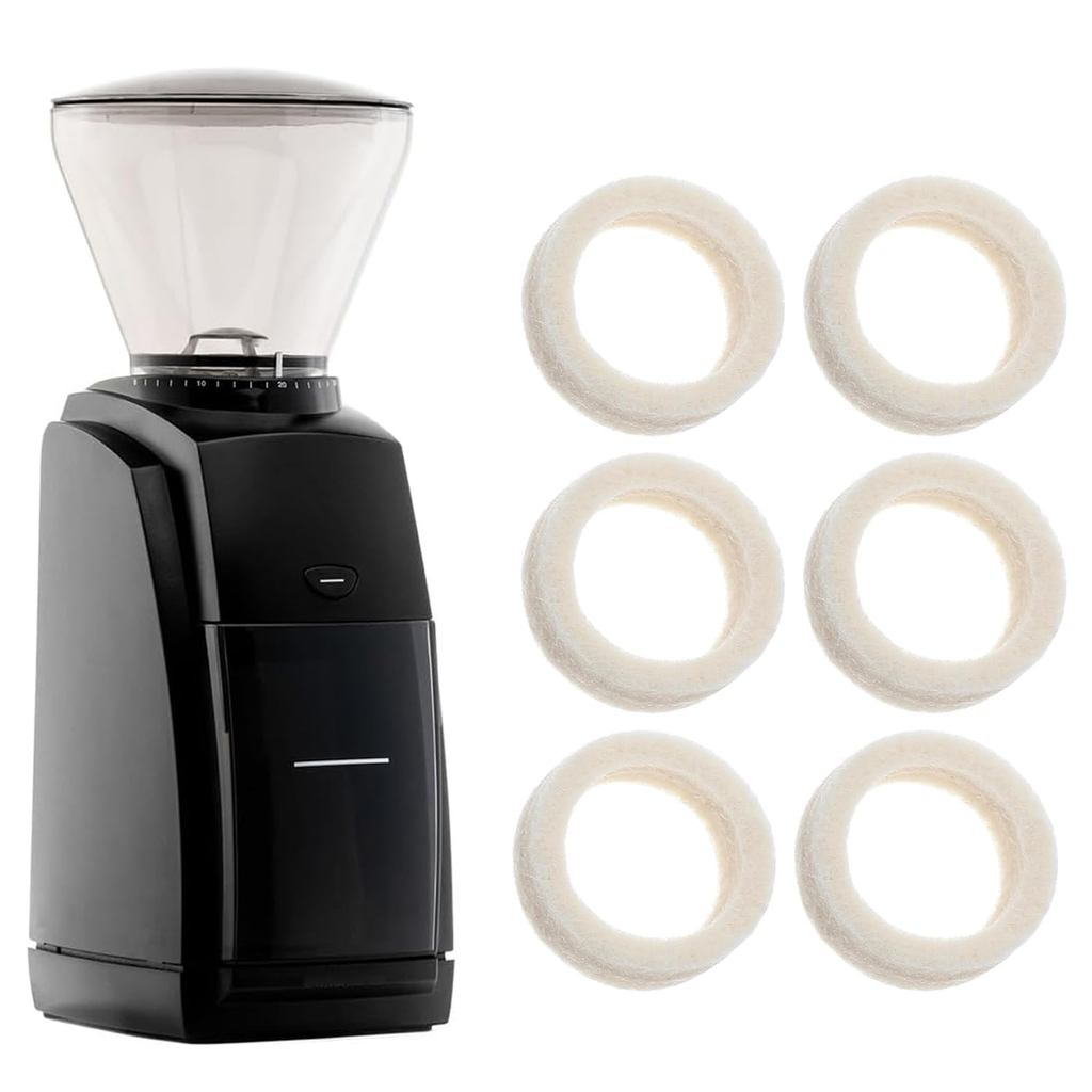 Felt Washer Replacement เข้ากันได้กับ Baratza Encore ESP, QHAND 6 PCS Felt แหวนสําหรับ Baratza Encor