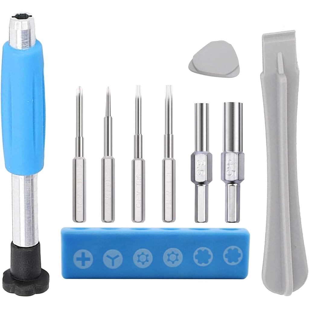 Gamebit ไขควงชุด, 4.5 มม.3.8 มม.Torx Security ไขควงบิต T8 T6 Triwing & Phillips สกรูไดร์เวอร์ซ่อมเคร