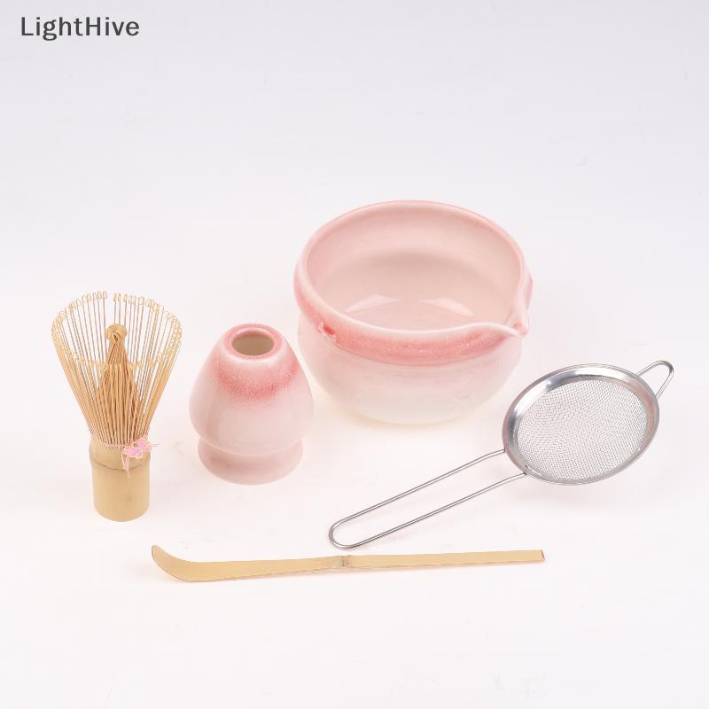 [LightHive] Matcha Set Matcha Whisk Set, Ceramic Matcha Set 5 ชิ้น Matcha Kit สําหรับ Matcha Lovers 