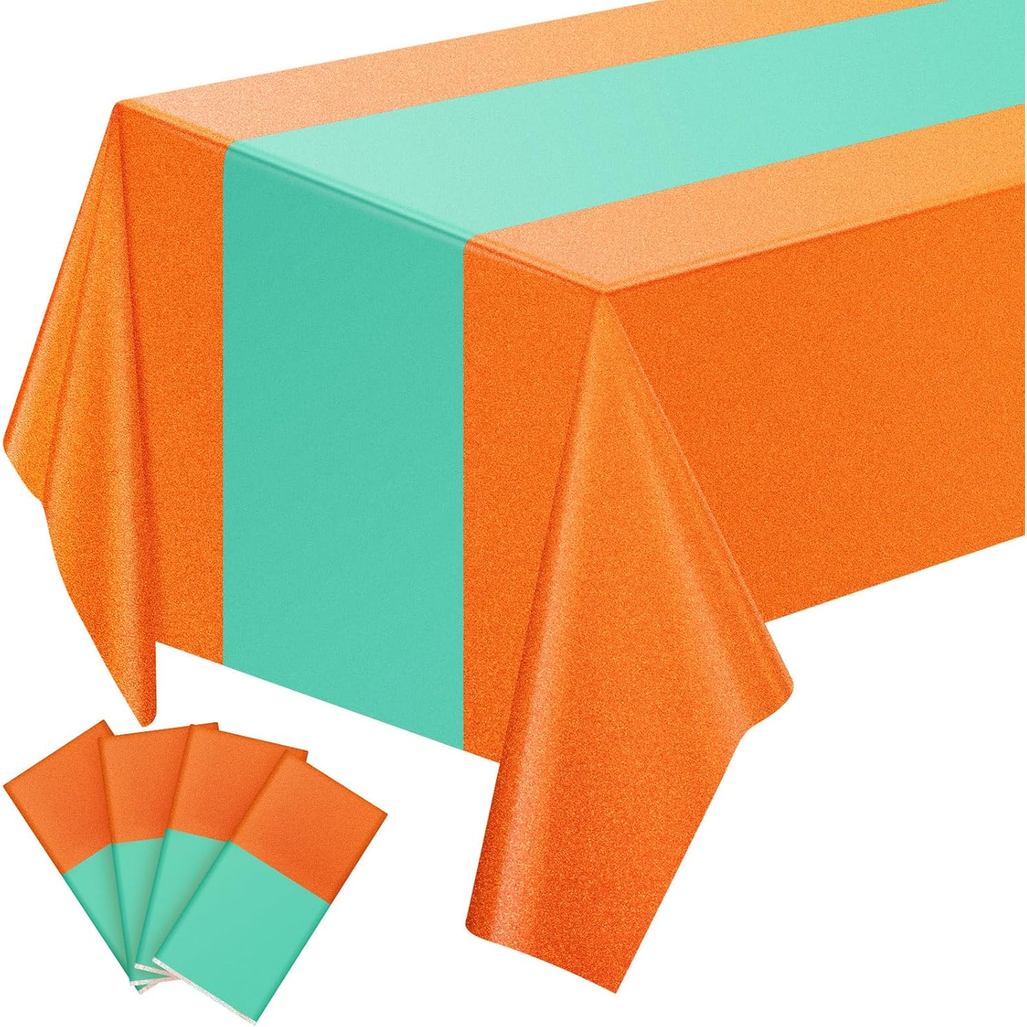 4 ชิ้นชีวิตสาววันเกิด Party Decor สาววันเกิดอุปกรณ์ Lime Holographic ผ้าปูโต๊ะ 40" x 108 "ตกแต่งโต๊ะ