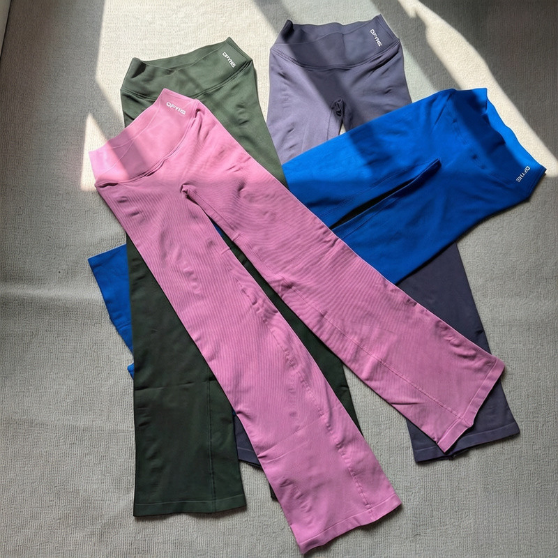 DFYNE กางเกงโยคะฟิตเนสสำหรับผู้หญิง ทรง.Cross Flared ทำจากไนลอนนุ่มสบาย