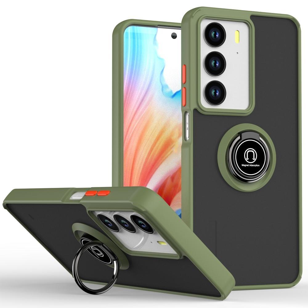โปร่งแสงกันกระแทก Hard เคสโทรศัพท์พร้อมวงเล็บโลหะเหมาะสําหรับ Xiaomi Realme C75 C67 C65 C55 C53 C35 