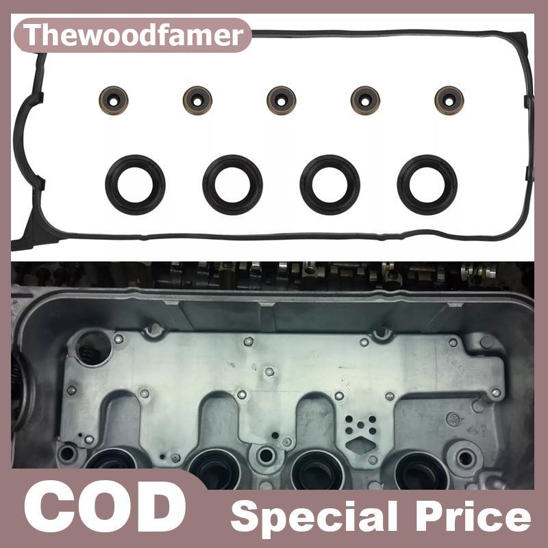 Thewoodfamer VS50499R วาล์วฝาครอบปะเก็นชุดเหมาะสําหรับ Honda Civic Coupe ซีดาน DX EX LX 1.6L SOHC L4